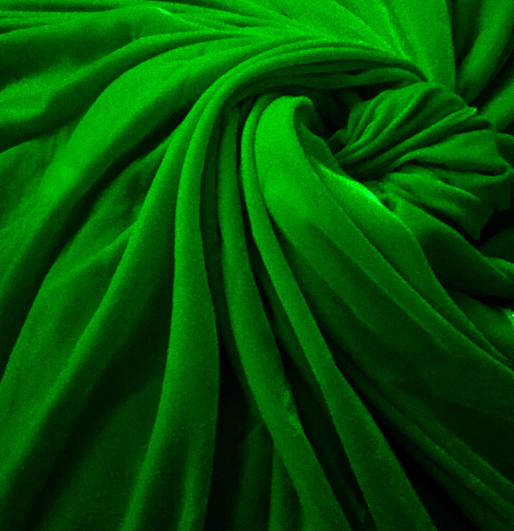 micro velvet in green colour