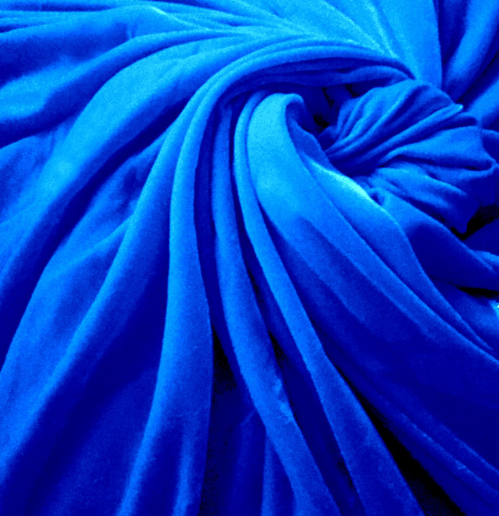 micro velvet in blue colour
