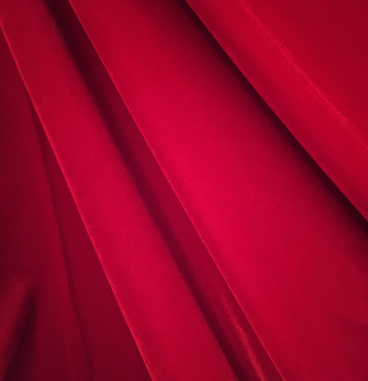 Micro velvet in red colour.