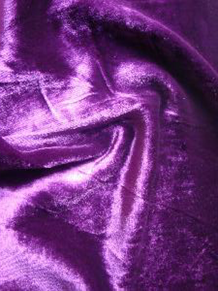 silk velvet in purple colour